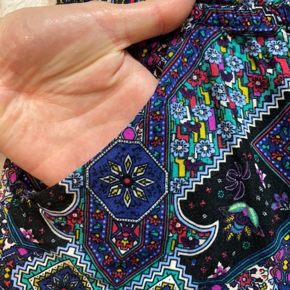 Aztec print romper size small with pockets tube top romper jumpsuit hippy boho - Picture 4 of 6